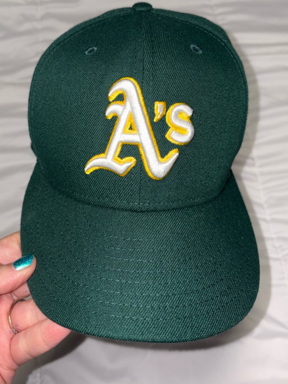 Oakland A’s Hat New Era Fitted 7 1/2 7.5 Baseball Cap